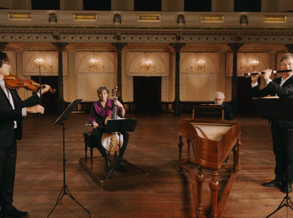 Sonata a traversa, violino e continuo uit Musikalisches Opfer